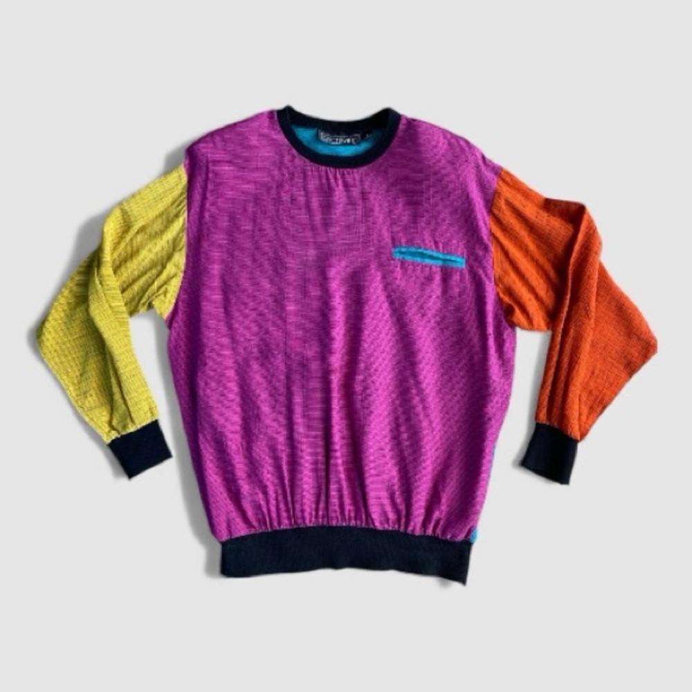 Karen Kane Colorblock Rayon Long Sleeve Top Women’s 8 - Picture 8 of 10